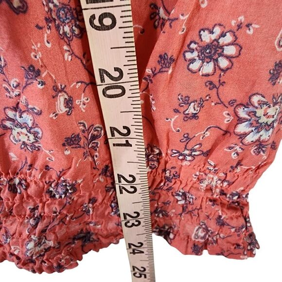 Eddie Bauer Coral Floral Top - Picture 4 of 10